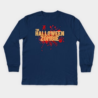 The Halloween Zombie Blood Kids Long Sleeve T-Shirt